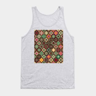 Moroccan Pattern Tiles, traditional colors Tank Top